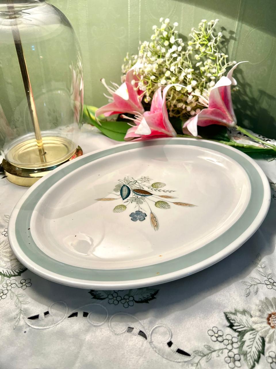 Woods Ware Clovelly Floral Serving Platter 33cm - 1 Piece