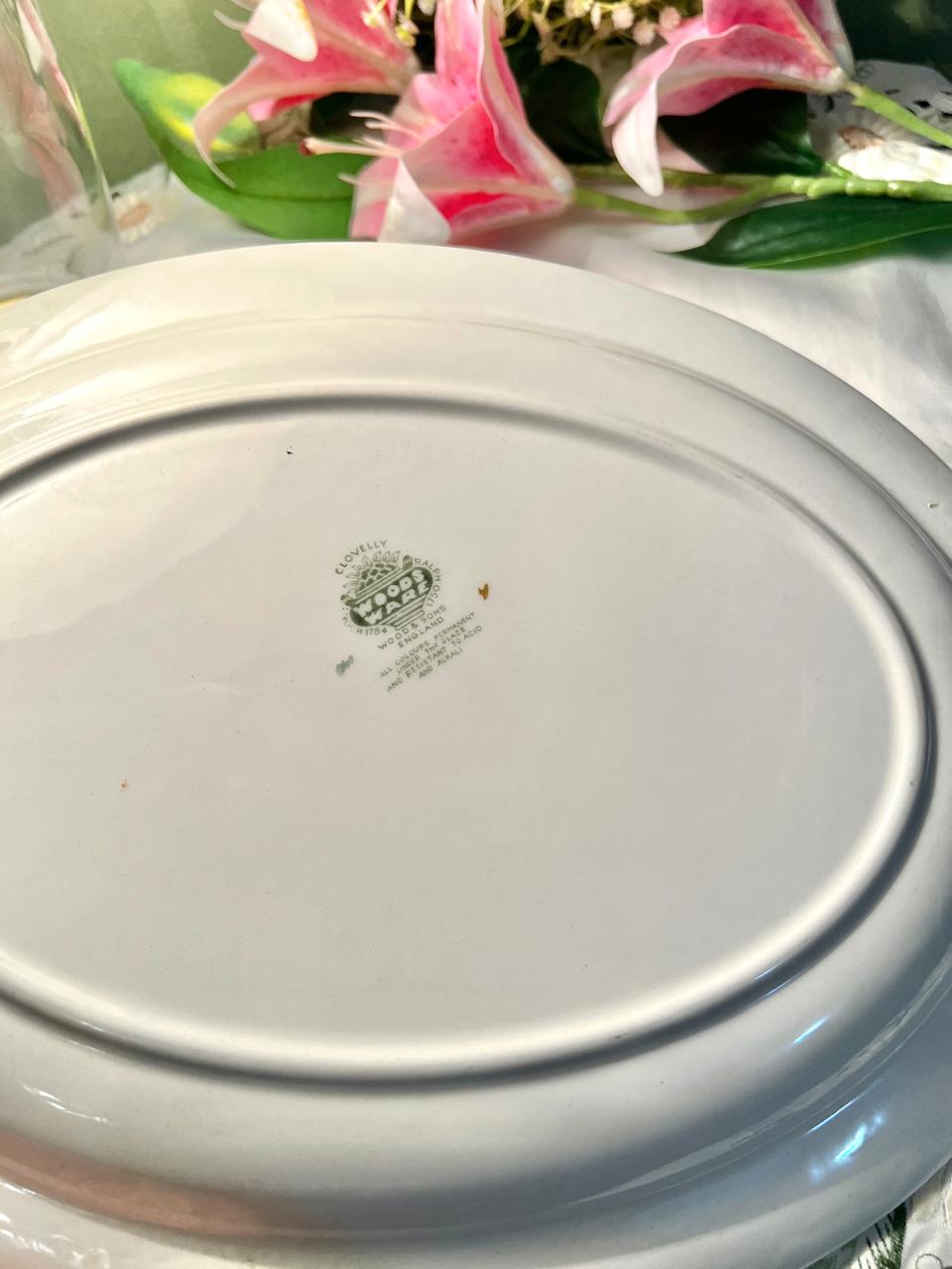 Woods Ware Clovelly Floral Serving Platter 33cm - 1 Piece