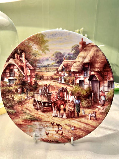 Wedgwood Apple Pickers Fine Bone China Wall Plate 7"