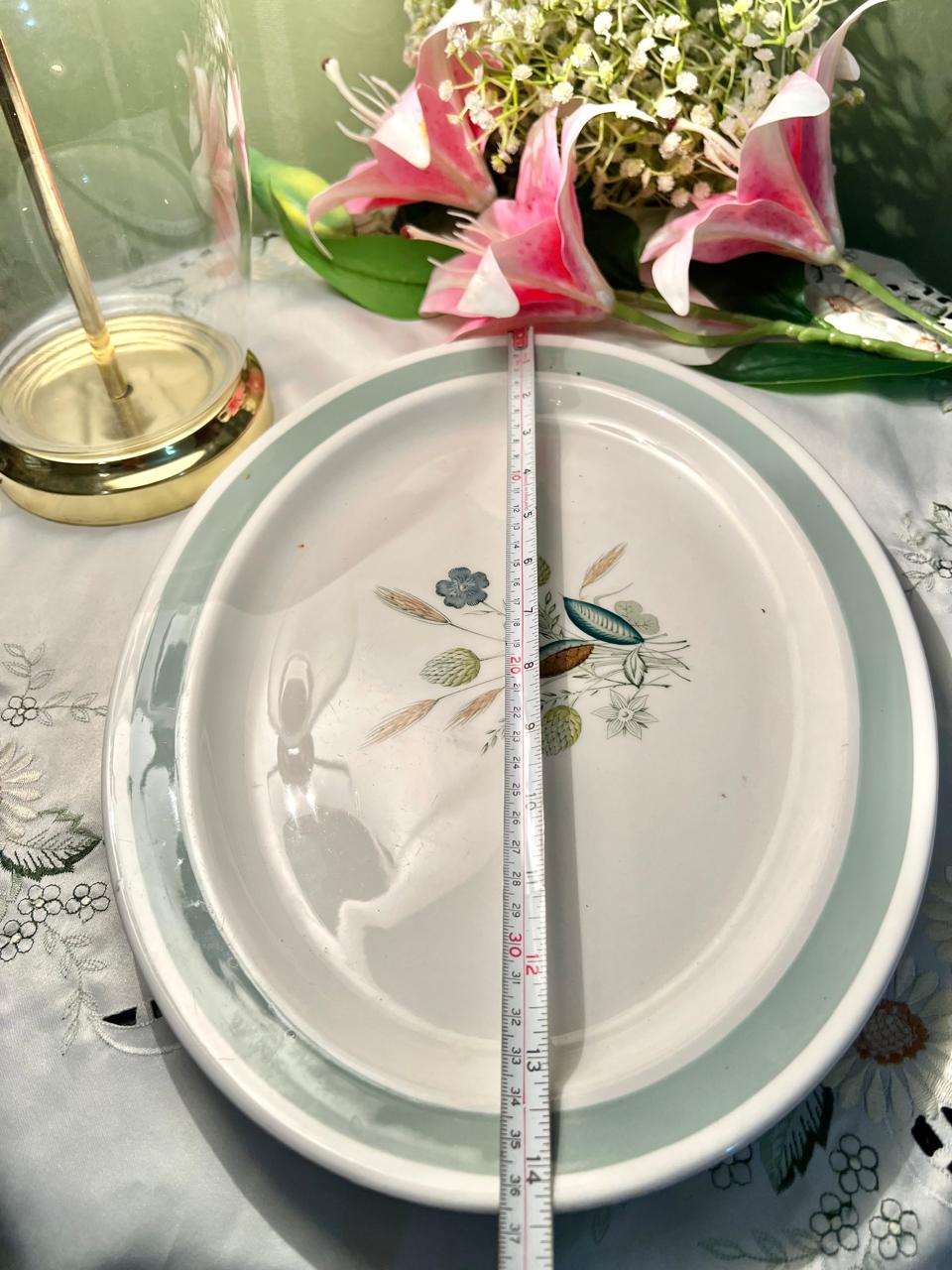 Woods Ware Clovelly Floral Serving Platter 33cm - 1 Piece