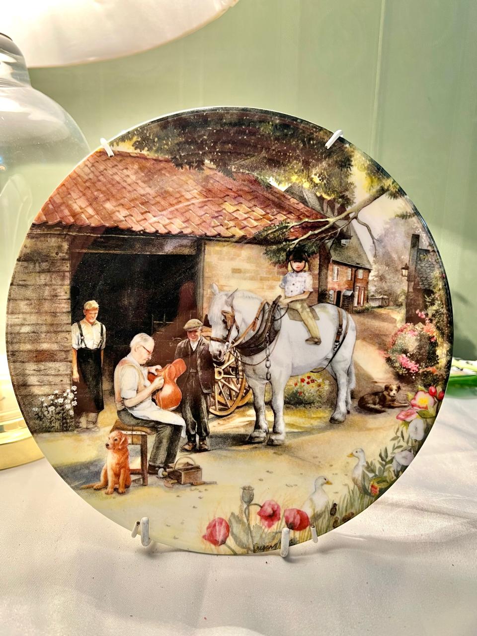 Royal Doulton The Saddlemaker Bone China Wall Plate 8"