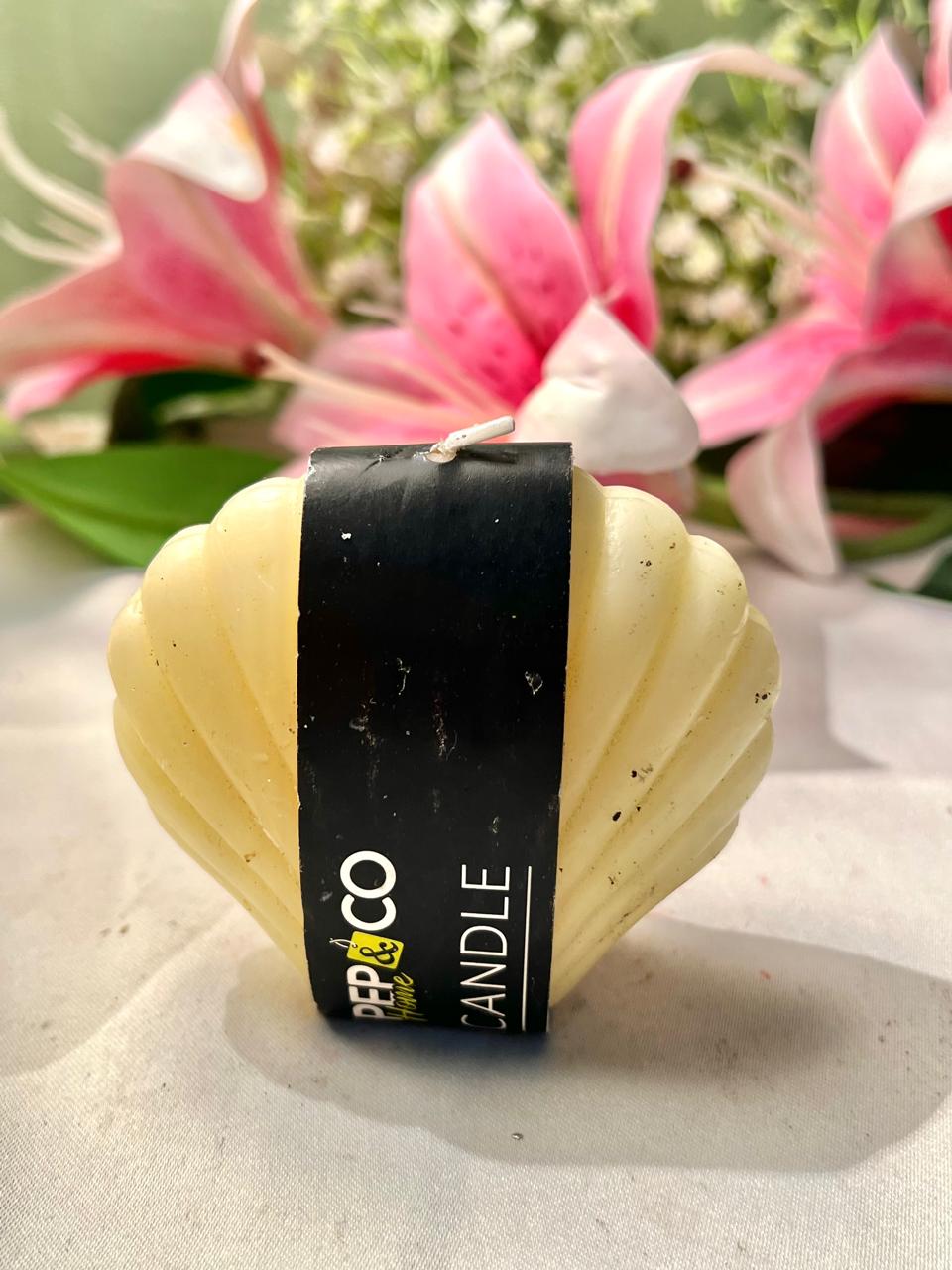 PEP&CO Home Cream Shell Candle 8cm - 1 Piece