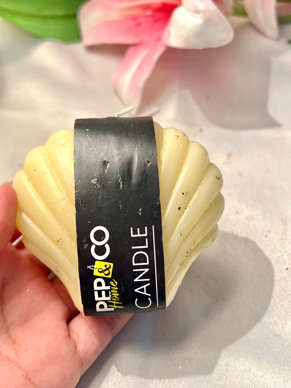 PEP&CO Home Cream Shell Candle 8cm - 1 Piece