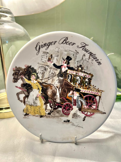 Wedgwood Ginger Beer Fountain Bone China Wall Plate 7.5"