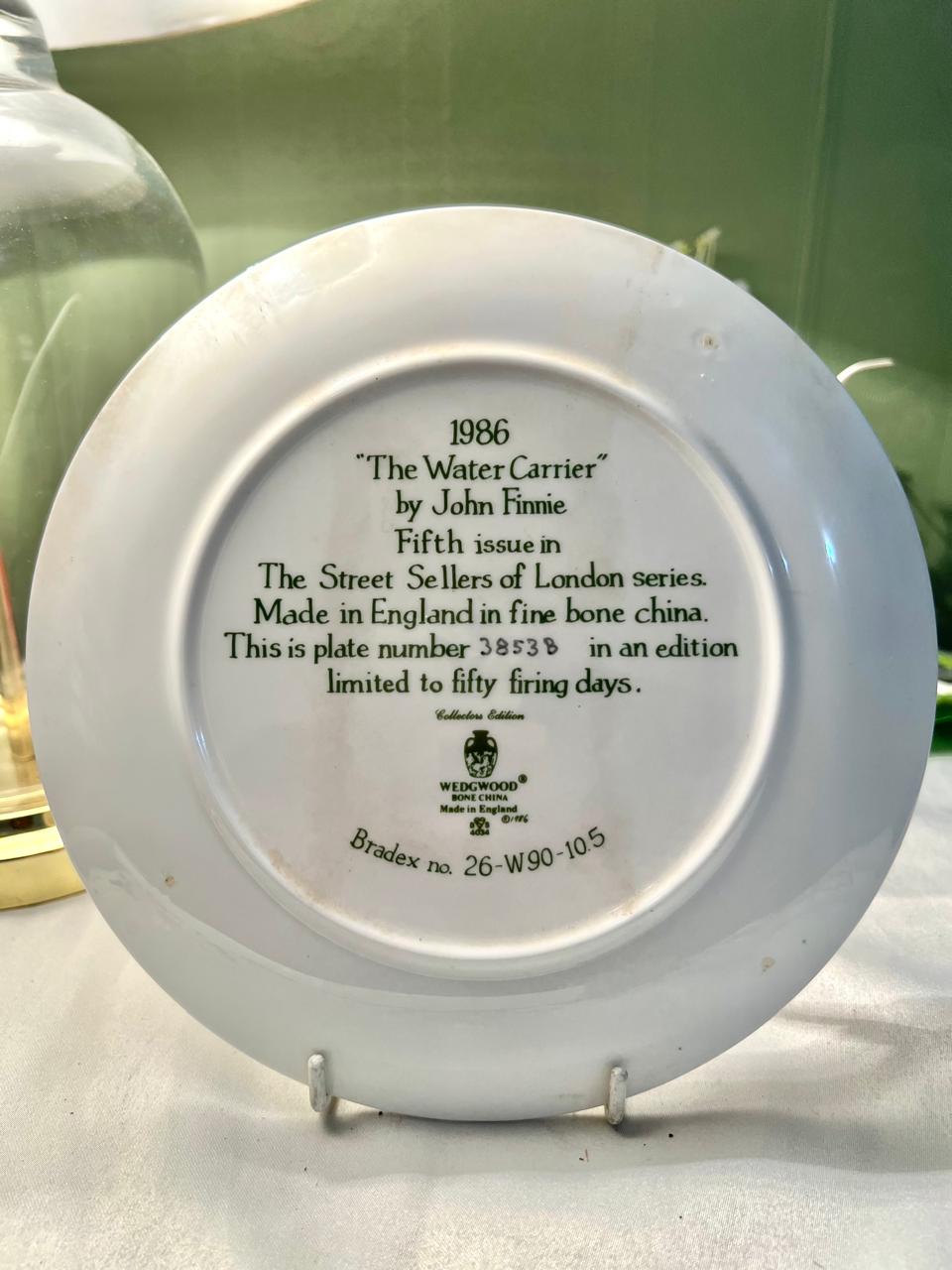 Wedgwood The Water Carrier Bone China Wall Plate 7.5"