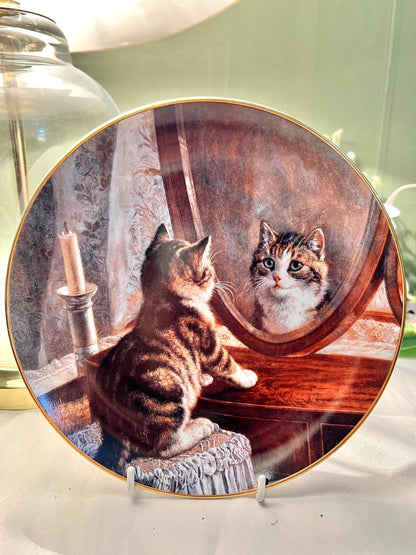 Franklin Mint Picture Perfect Cat Decorative Plate 20cm