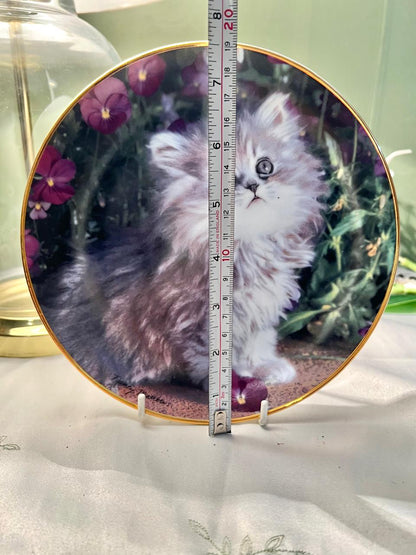 Franklin Mint Purrfection Cat Decorative Plate 20cm