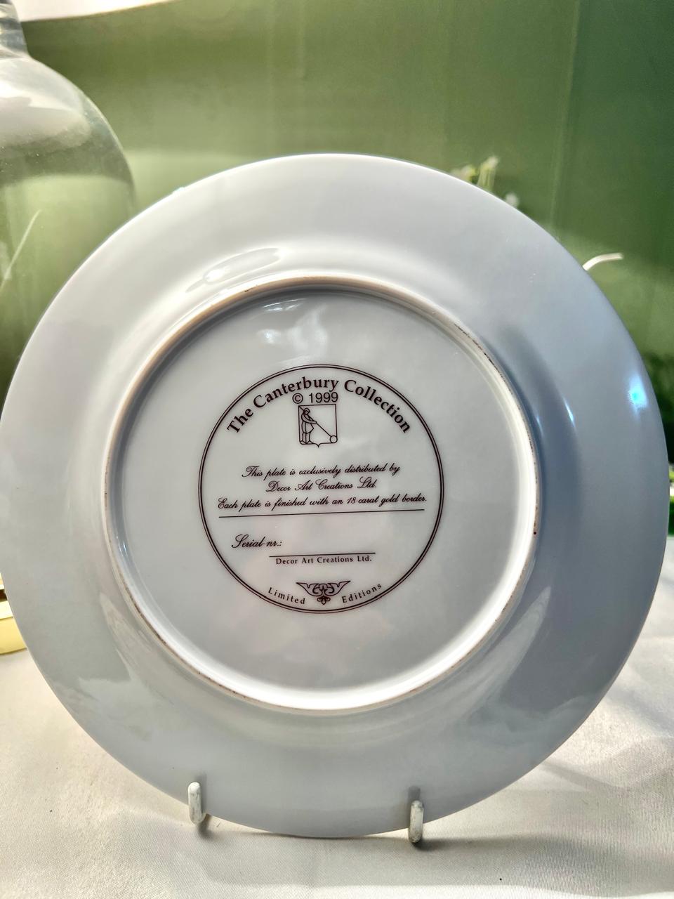1999 Canterbury Collection Egerton The Street Wall Plate 20 cm