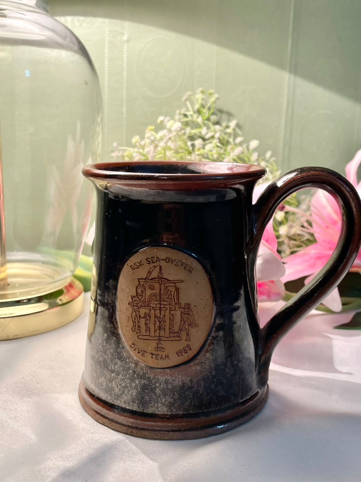 Vintage Style Dive Team Stoneware Tankard Mug 13cm