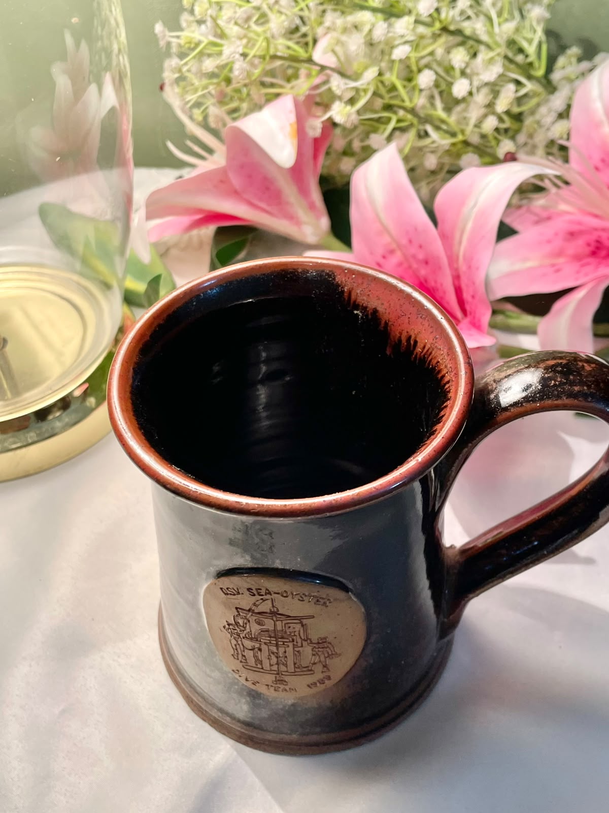 Vintage Style Dive Team Stoneware Tankard Mug 13cm
