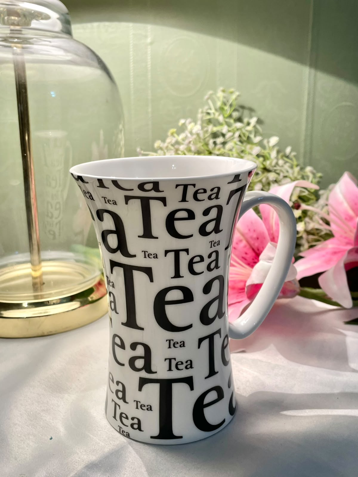Könitz Germany Tea Typography Tall Mug 15cm
