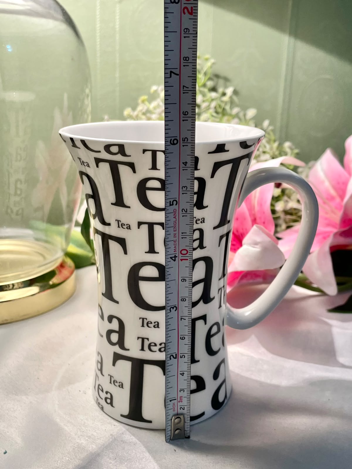 Könitz Germany Tea Typography Tall Mug 15cm
