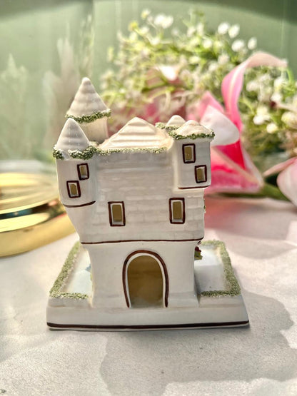 Vintage Coalport Tyrolean Castle fine bone china pastille burner/ornament made in England 11cm