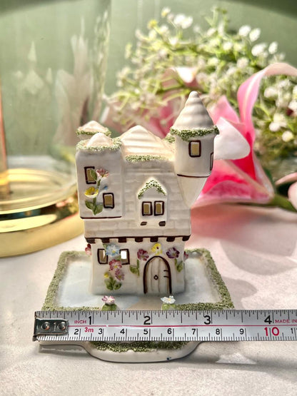 Vintage Coalport Tyrolean Castle fine bone china pastille burner/ornament made in England 11cm
