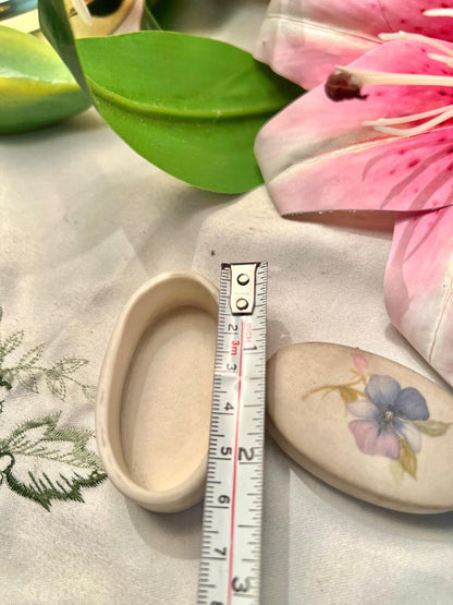 Horizon Porcelain Scotland Floral Trinket Box 2.5 in
