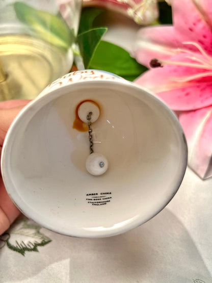 Amber China Ruby Wedding Fine Bone China Bell 4 in