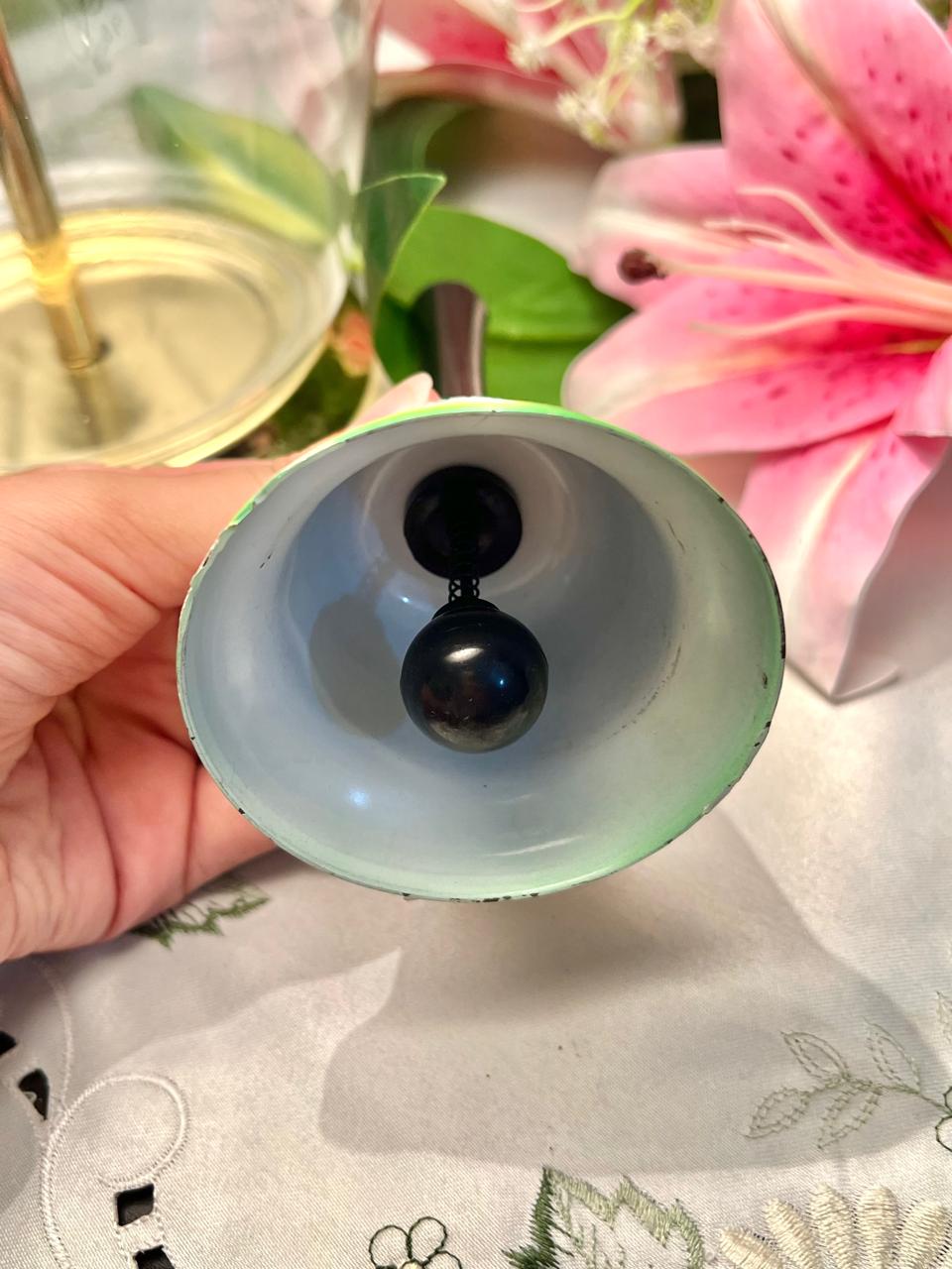 Ring for Gin Ceramic Hand Bell 5 in