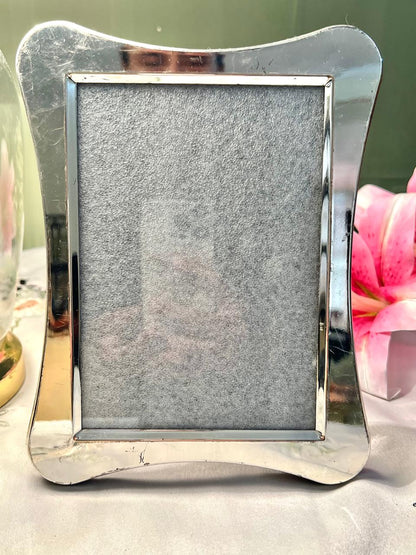 Sixtrees Silver  Curved Photo Frame 20cm