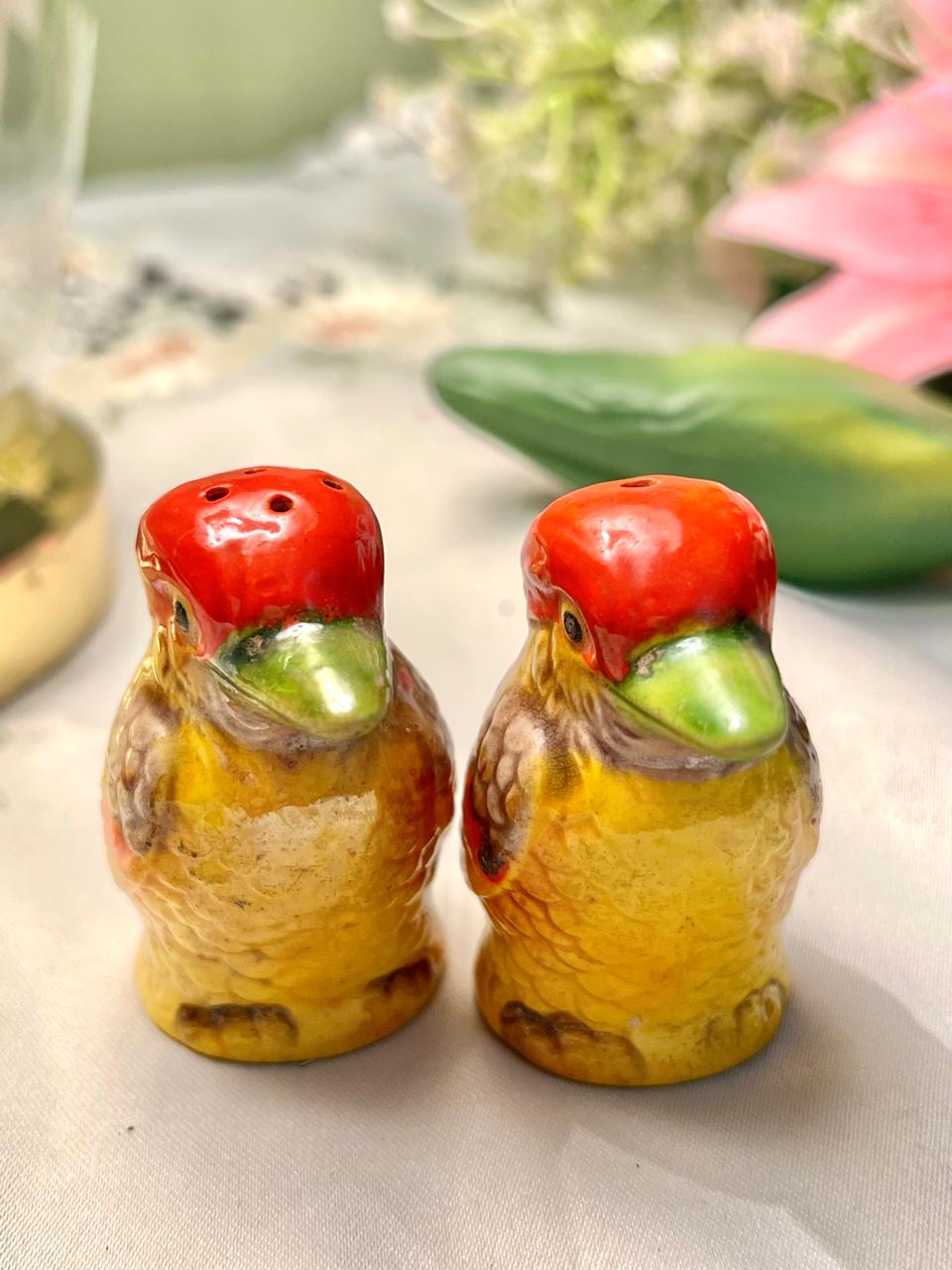 Ceramic Bird Salt & Pepper Shaker Set 2-Piece 6cm