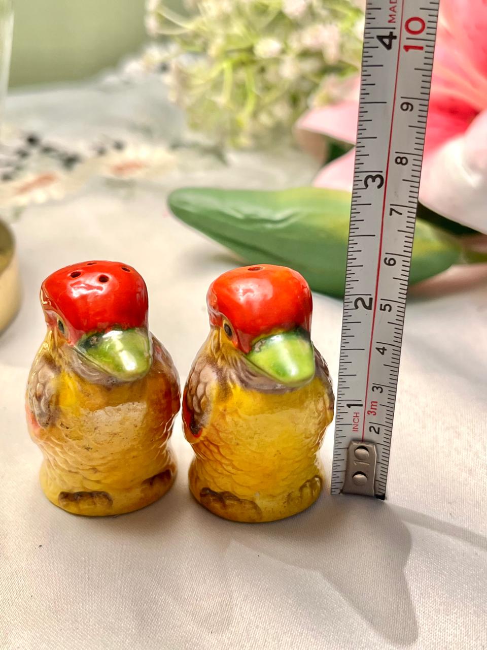 Ceramic Bird Salt & Pepper Shaker Set 2-Piece 6cm