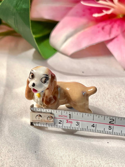 Miniature Brown Spaniel Dog Figurine 1.6 in