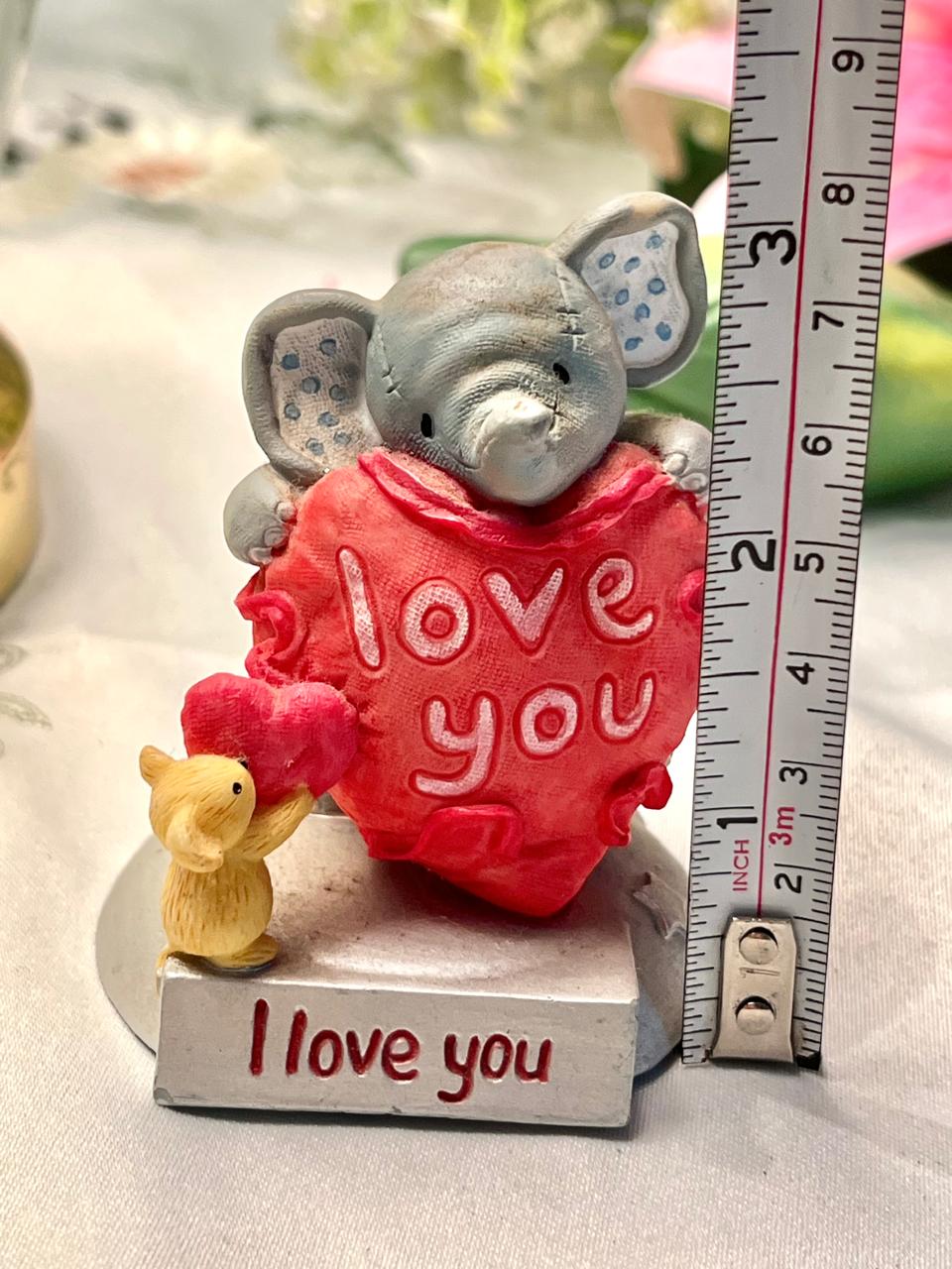 Elephant “I Love You” Miniature Figurine – Approx. 3 Inch