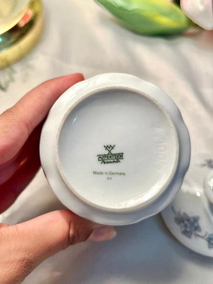 Winterling Bavaria Floral Lidded Sugar Bowl 10cm