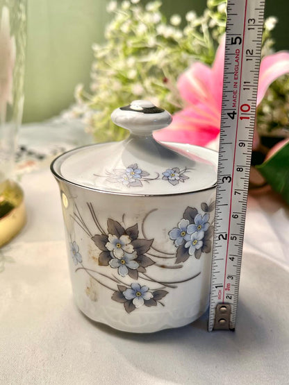 Winterling Bavaria Floral Lidded Sugar Bowl 10cm