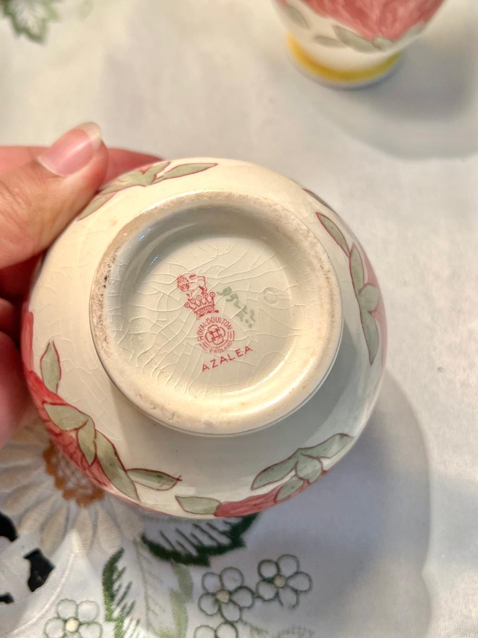 Crown Ducal Azalea Floral 3-Piece Jug & Bowl Set