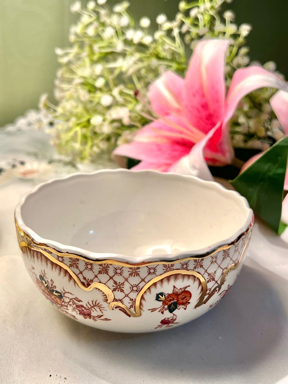 Mason's Ironstone Grosvenor Floral Bowl 5.5 in