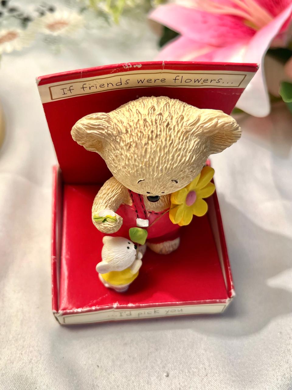 Teddy Bear & Mouse Friendship Figurine 4 in