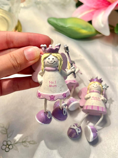 3-Piece No.1 Mum Fairy Hanging Ornament Set 4 in