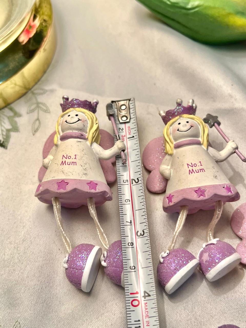 3-Piece No.1 Mum Fairy Hanging Ornament Set 4 in