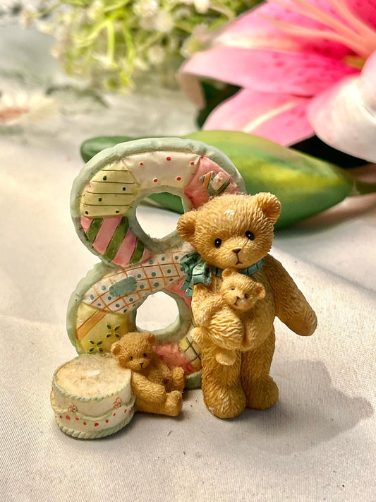 Teddy Bear Family Number 8 Decorative Figurine 3 in