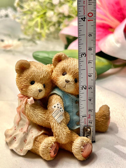Teddy Bear Couple Decorative Figurine 3 in