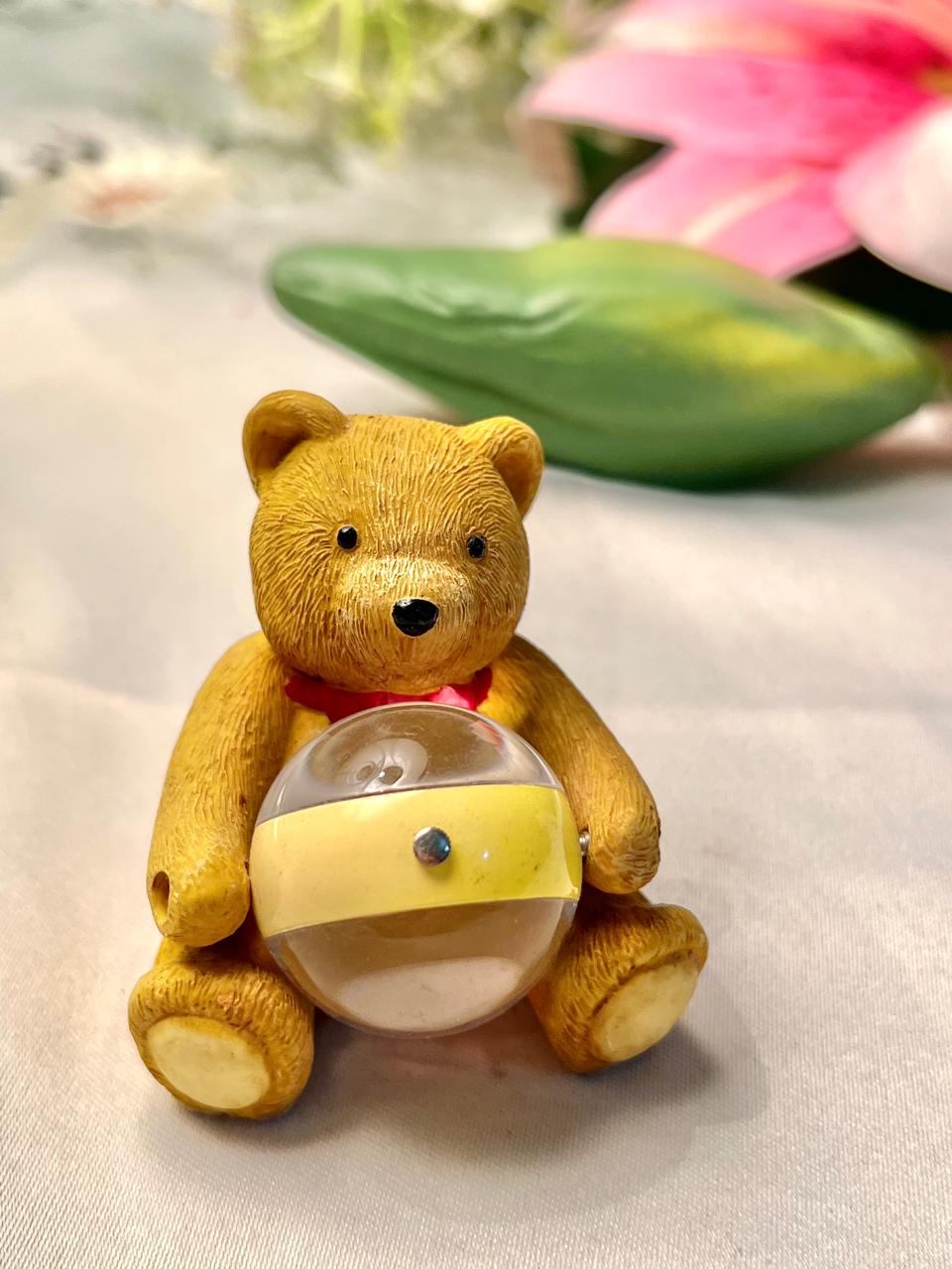 Teddy Bear Honey Pot Decorative Figurine 2.5 in