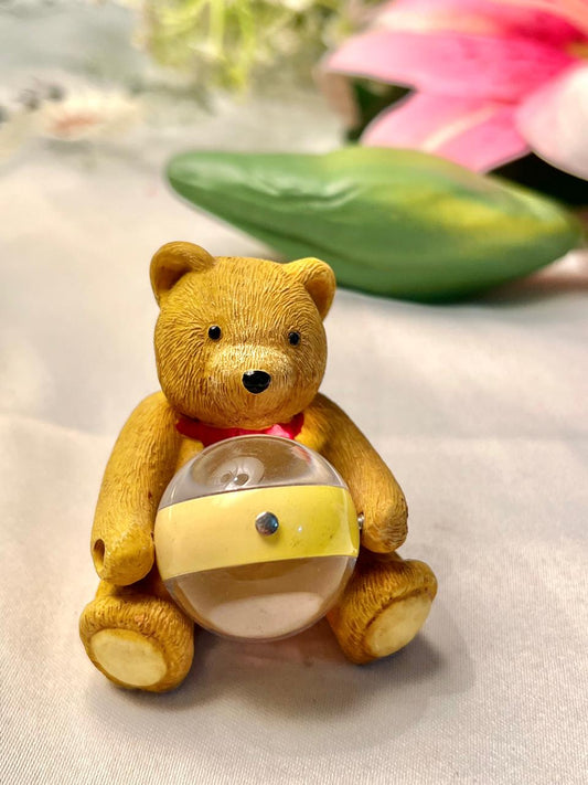 Teddy Bear Honey Pot Decorative Figurine 2.5 in