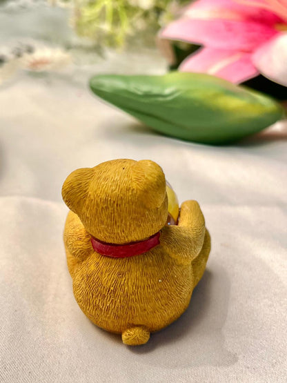 Teddy Bear Honey Pot Decorative Figurine 2.5 in