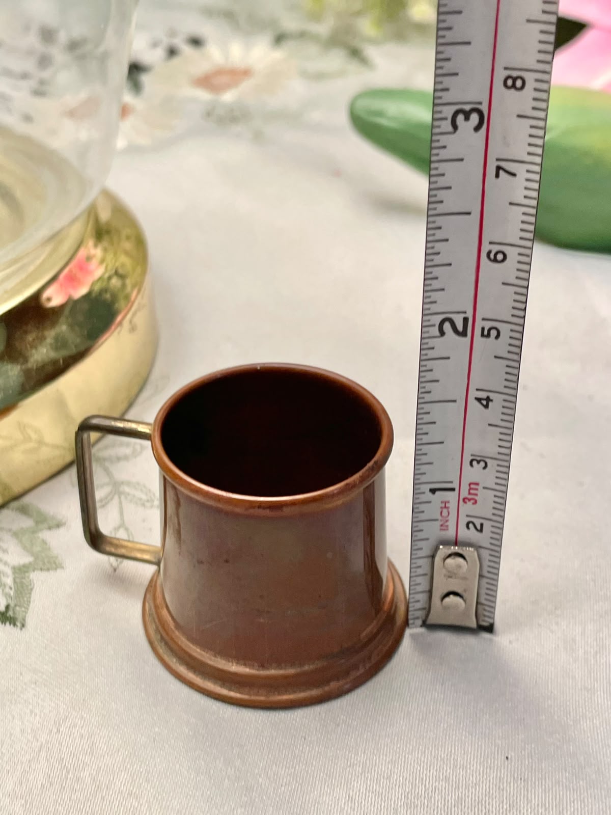 Made in England Miniature Copper-Tone Mug Approx. 2 in