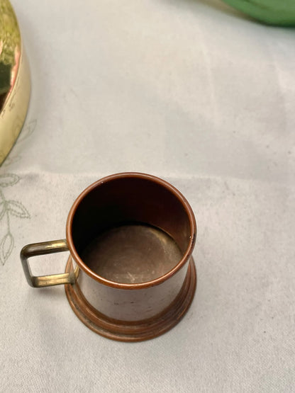 Made in England Miniature Copper-Tone Mug Approx. 2 in