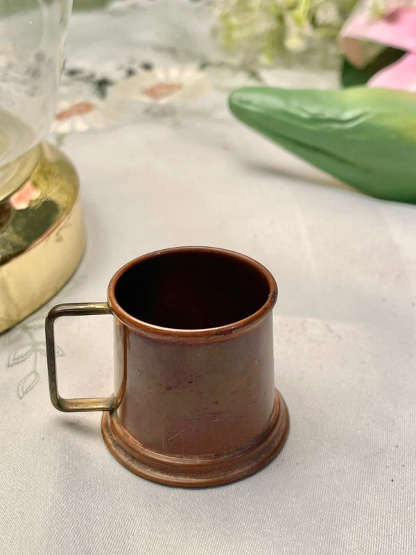Made in England Miniature Copper-Tone Mug Approx. 2 in