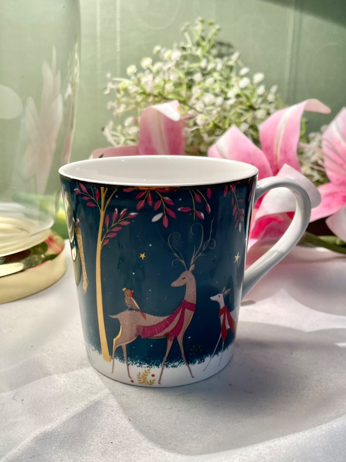 Sara Miller Portmeirion Woodland Animal Mug 4 in