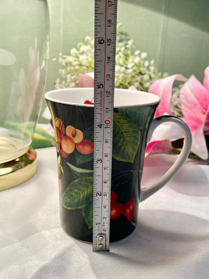 Lifestyle Fine China Fruit & Cherry Mug 4.5 in