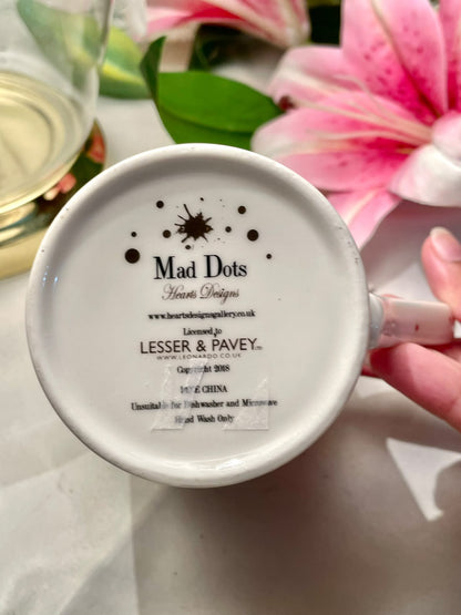 Mad Dots Gorgeous at 18 Fine China Birthday Mug 4 in