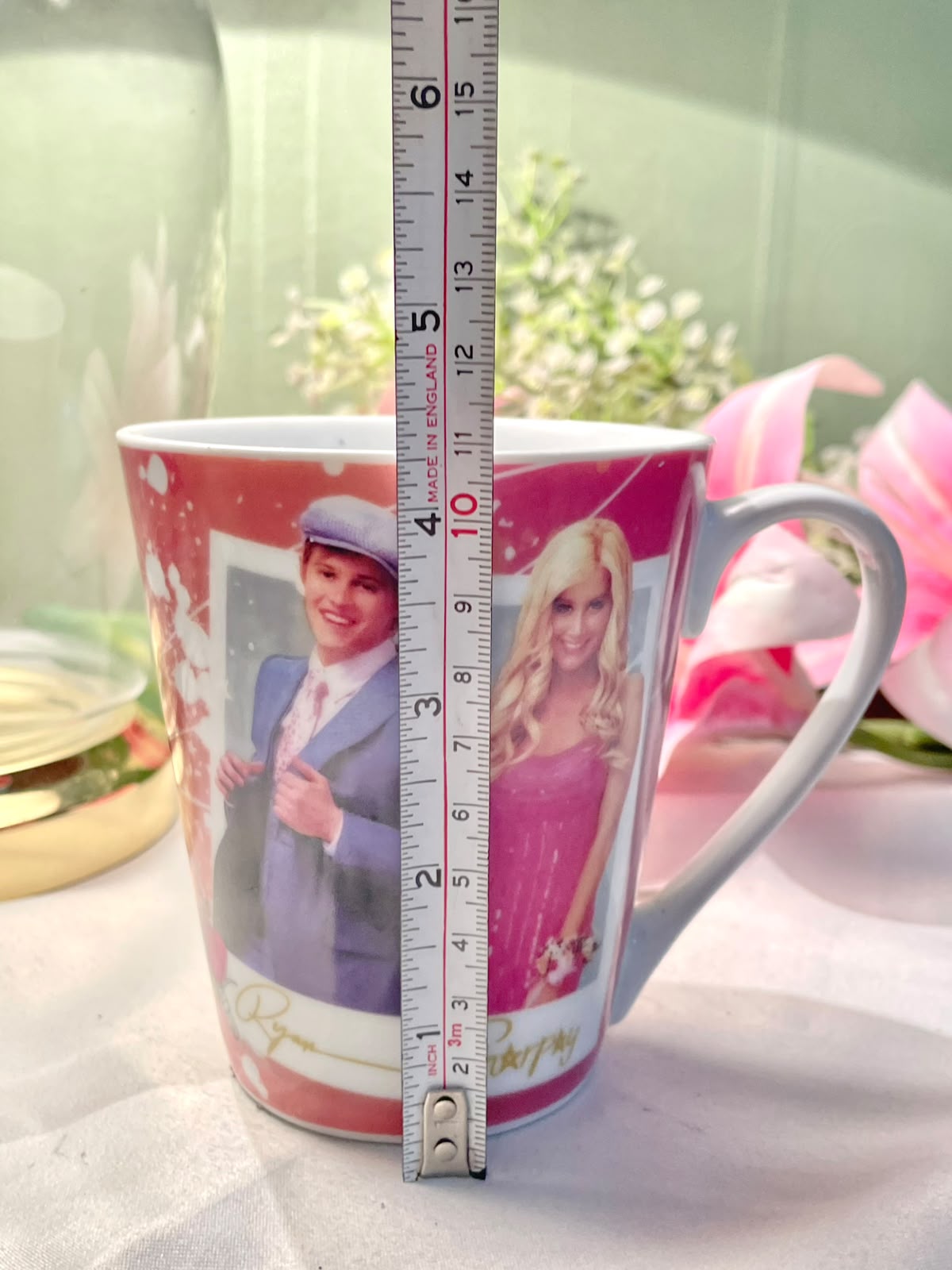 Disney Ryan & Sharpay Character Mug Pink Blue 4.5 in