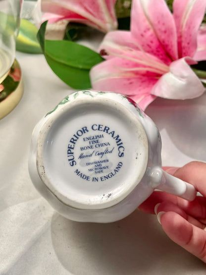 Superior Ceramics Rose Fine Bone China Mug 3.5 in