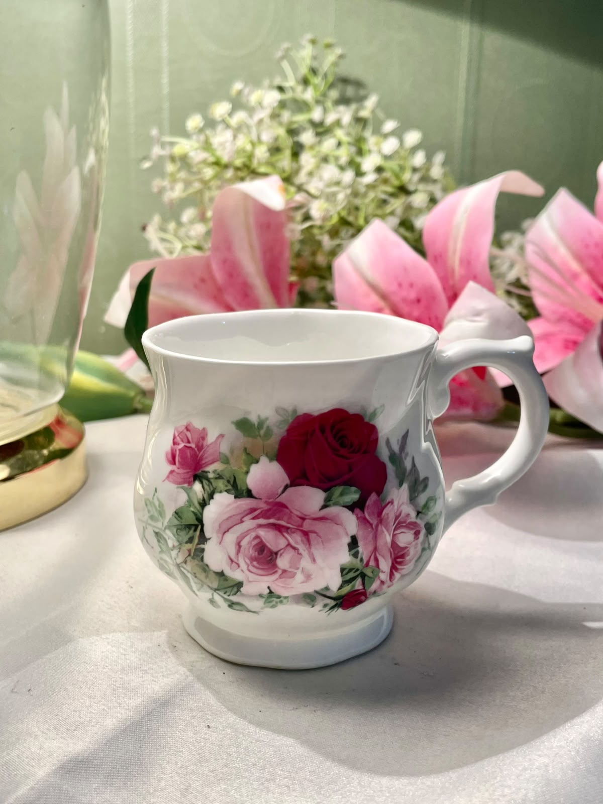 Superior Ceramics Rose Fine Bone China Mug 3.5 in