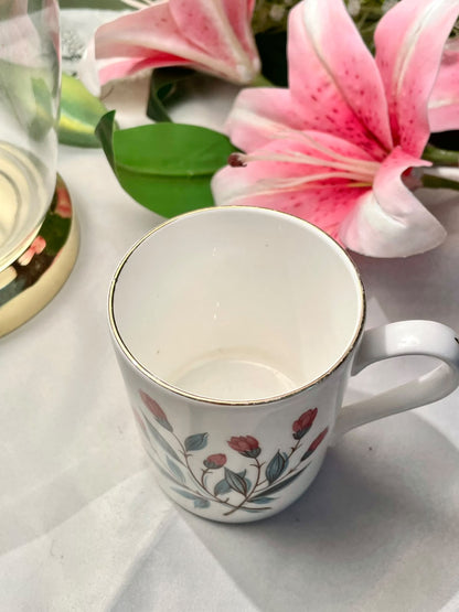 Royal Imperial English Bone China Floral Mug 3.8 in