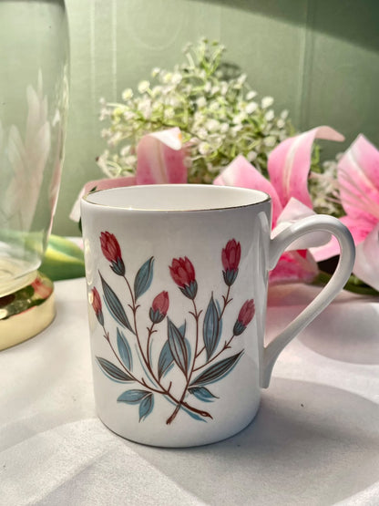 Royal Imperial English Bone China Floral Mug 3.8 in