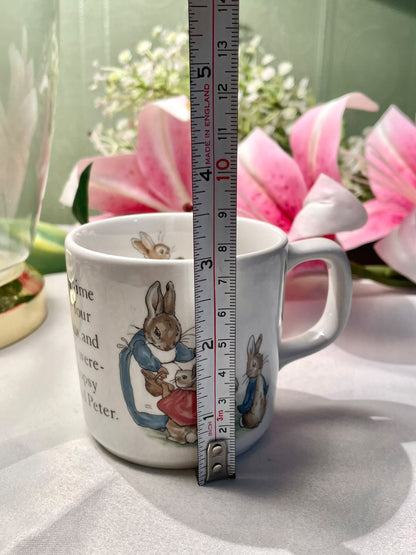 Wedgwood Peter Rabbit Beatrix Potter Mug Made in England 3 in